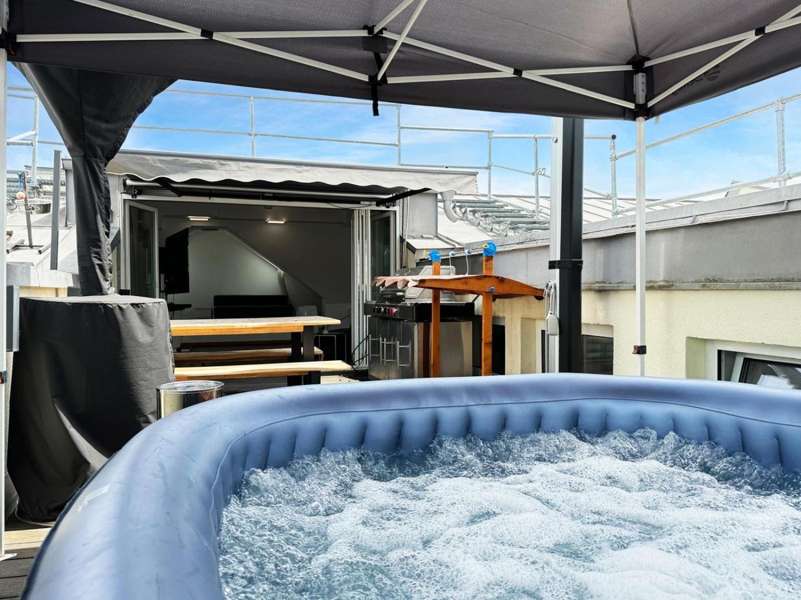 6 Zimmer Maisonette-Penthouse Pool Dachterrasse Luxus Monaco di Baviera Esterno foto